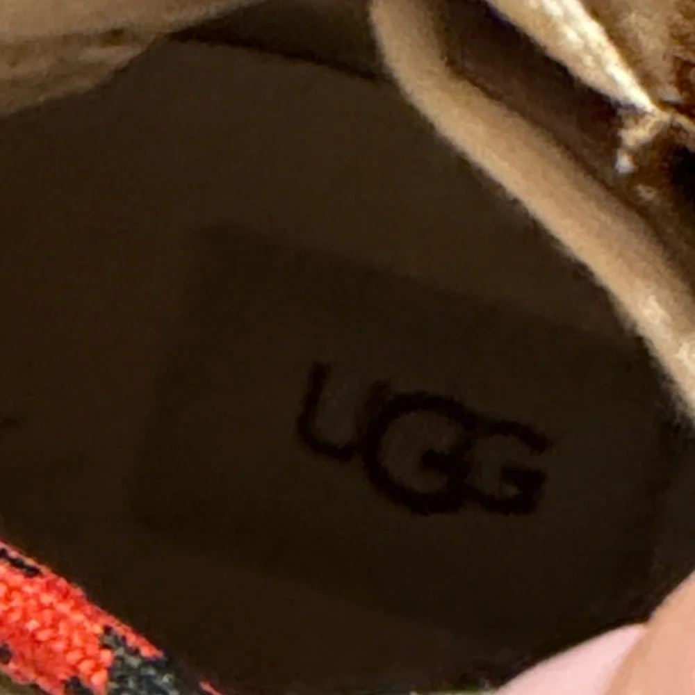 UGG Kids Brown Boots with Red Laces